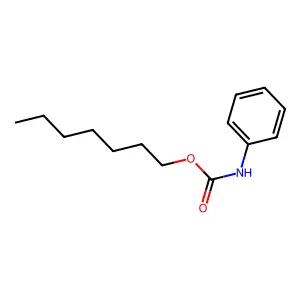 Carbanilic acid, n-heptyl ester structure
