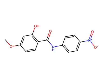 Benzamide, 2-hydroxy-4-methoxy-N-(4-nitrophenyl)- structure