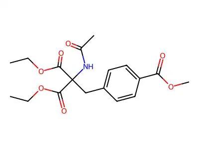 Diethyl 2-(acetylamino)-2-[4-(methoxycarbonyl)benzyl]malonate structure