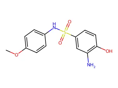3-amino-4-hydroxy-N-(4-methoxyphenyl)benzene-1-sulfonamide structure