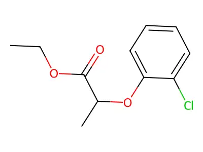 Ethyl 2-(2-chlorophenoxy)propanoate structure