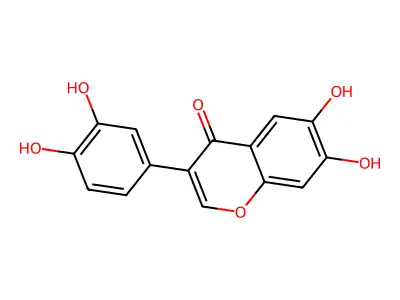 6,7,3',4'-Tetrahydroxyisoflavone structure