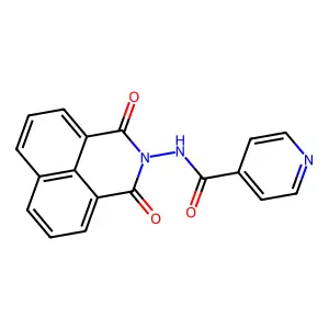 N-(1,3-dioxobenzo[de]isoquinolin-2-yl)pyridine-4-carboxamide structure