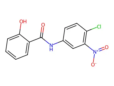 N-(4-chloro-3-nitrophenyl)-2-hydroxybenzamide structure