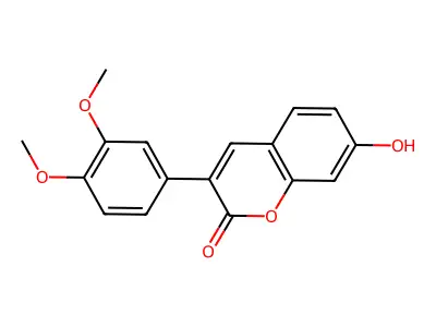 3-(3,4-dimethoxyphenyl)-7-hydroxy-2H-chromen-2-one structure