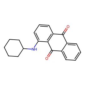 9,10-Anthracenedione, 1-(cyclohexylamino)- structure