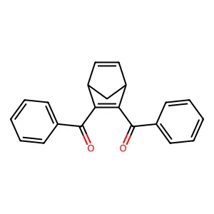(Bicyclo[2.2.1]hepta-2,5-diene-2,3-diyl)bis(phenylmethanone) structure