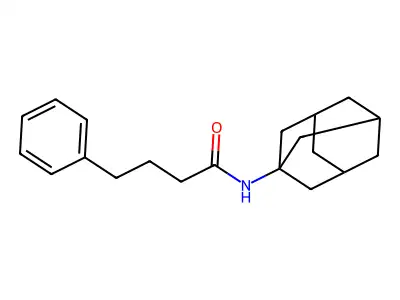 N-(1-adamantyl)-4-phenylbutanamide structure