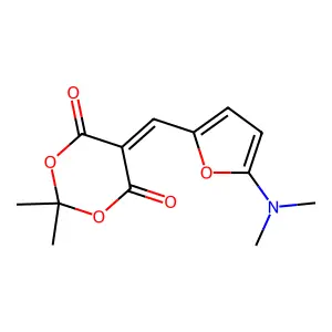 5-((5-(Dimethylamino)-2-furanyl)methylene)-2,2-dimethyl-1,3-dioxane-4,6-dione structure