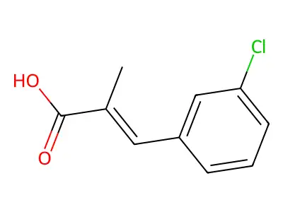 3-(3-Chlorophenyl)-2-methyl-2-propenoicacid structure