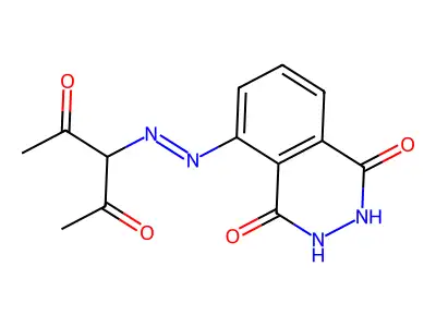 3-(1-Acetylacetonylazo)phthalhydrazide structure