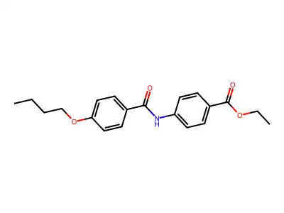Ethyl 4-{[(4-butoxyphenyl)carbonyl]amino}benzoate structure