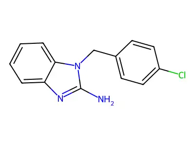1-(4-Chlorophenylmethyl)-2-aminobenzimidazole structure