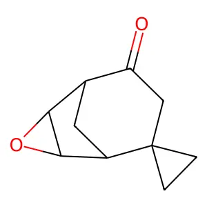 7'-Oxaspiro[cyclopropane-1,4'-tricyclo[3.3.1.0(6,8)]nonan-2'-one] structure