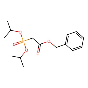 Acetic acid, [bis(1-methylethoxy)phosphinyl]-, phenylmethyl ester structure