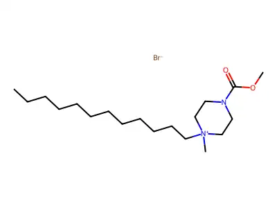 Piperazinium, 4-carboxy-1-dodecyl-1-methyl-, bromide, methyl ester structure