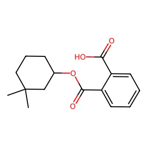 Phthalic acid mono-(3,3-dimethyl-cyclohexyl) ester structure