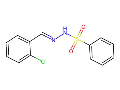 N'-[(2-chlorophenyl)methylidene]benzenesulfonohydrazide structure