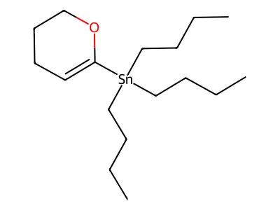 tributyl(3,4-dihydro-2H-pyran-6-yl)stannane structure