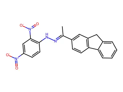 1-(9H-Fluoren-2-yl)ethanone 2-(2,4-dinitrophenyl)hydrazone structure