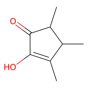 2-Hydroxy-3,4,5-trimethyl-2-cyclopenten-1-one structure
