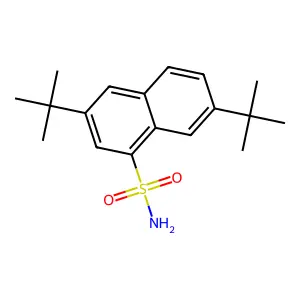 3,7-Di-tert-butylnaphthalene-1-sulfonamide structure