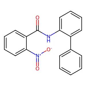 2-nitro-N-(2-phenylphenyl)benzamide structure