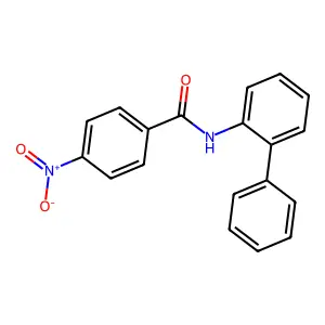 4-nitro-N-(2-phenylphenyl)benzamide structure
