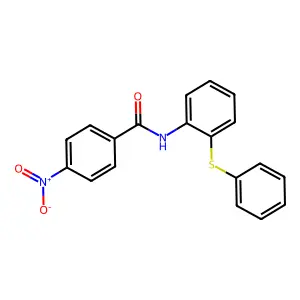 4-nitro-N-(2-phenylsulfanylphenyl)benzamide structure