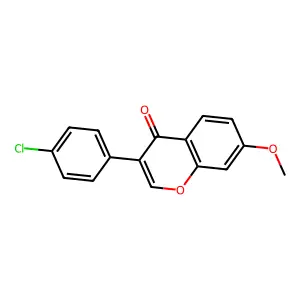 3-(4-chlorophenyl)-7-methoxy-4H-chromen-4-one structure