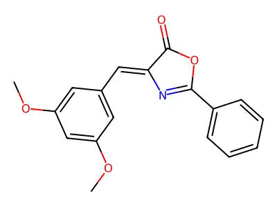 4-[(3,5-Dimethoxyphenyl)methylidene]-2-phenyl-1,3-oxazol-5-one structure