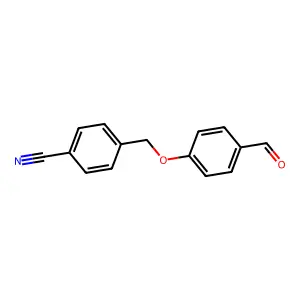 4-[(4-Formylphenoxy)methyl]benzonitrile structure