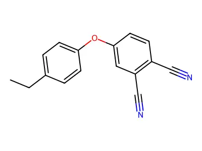 1,2-Benzenedicarbonitrile, 4-(4-ethylphenoxy)- structure
