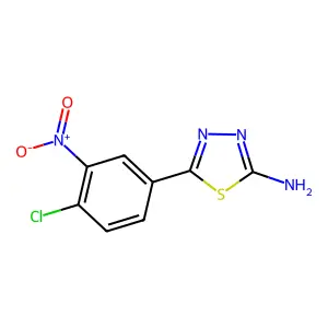 5-(4-Chloro-3-nitrophenyl)-1,3,4-thiadiazol-2-amine structure