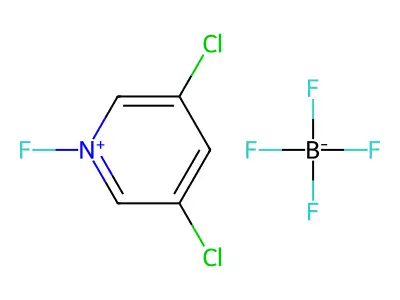 N-Fluoro-3,5-dichloropyridinium tetrafluoroborate structure