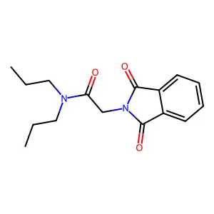 2-(1,3-dioxoisoindol-2-yl)-N,N-dipropylacetamide structure