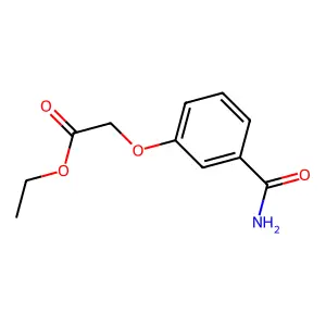 Ethyl 2-(3-carbamoylphenoxy)acetate structure