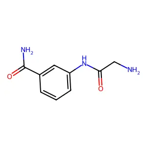 3-(2-Aminoacetamido)benzamide structure