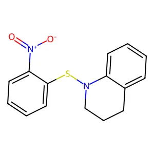 1-[(2-Nitrophenyl)sulfanyl]-1,2,3,4-tetrahydroquinoline structure