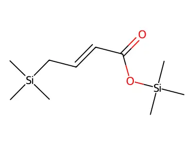 Trimethylsilyl 4-(trimethylsilyl)but-2-enoate structure