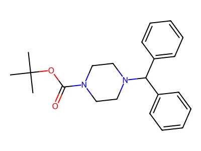 Tert-butyl 4-benzhydrylpiperazine-1-carboxylate structure