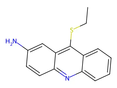 9-(Ethylthio)-2-acridinamine structure