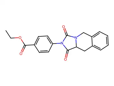 ethyl 4-(1,3-dioxo-1,5,10,10a-tetrahydroimidazo[1,5-b]isoquinolin-2(3H)-yl)benzoate structure