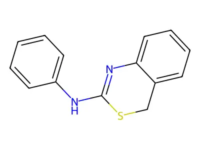 N-Phenyl-4H-3,1-benzothiazin-2-amine structure