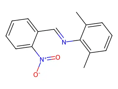 n-(2-Nitrobenzylidene)-2,6-xylidine structure
