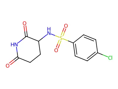 4-chloro-N-(2,6-dioxo-3-piperidinyl)Benzenesulfonamide structure
