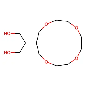 3-(1,3-Dihydroxyisopropyl)-1,5,8,11-tetraoxacyclotridecane structure