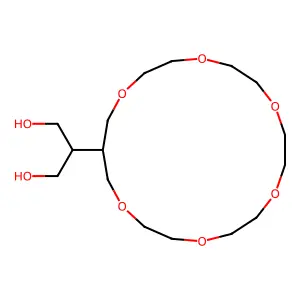 2-(1,4,7,10,13,16-Hexaoxacyclononadecan-18-yl)-1,3-propanediol structure