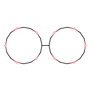15,15'-Bi-1,4,7,10,13-pentaoxacyclohexadecane structure