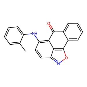 5-o-Tolylamino-anthra[1,9-cd]isoxazol-6-one structure